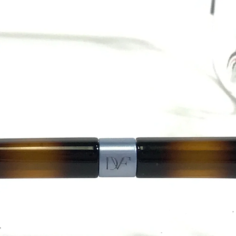 Diane von Furstenberg Eyeglasses Frames DVF8055 400 Brown Blue Cat Eye 51-17-135
